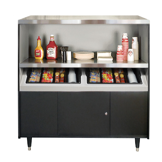 (image for) All State SS1-2 Short-Stop Condiment Stand w/2 Trays